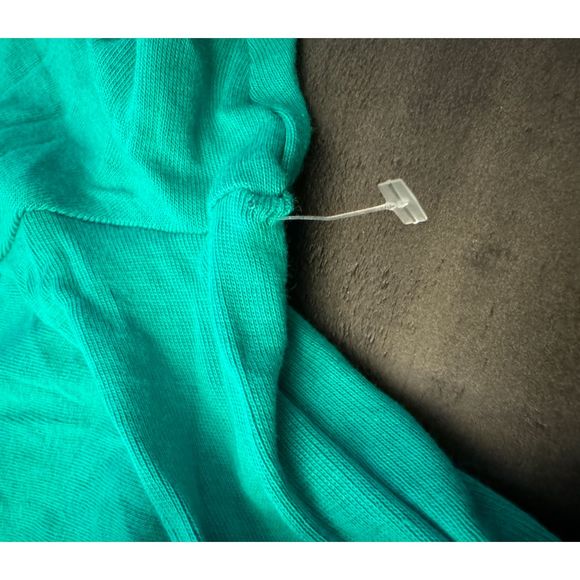 Chico's Green Asymmetrical V Neck Short Sleeve Tee-Chico's Sz 4 (XXL) - Picture 6 of 13